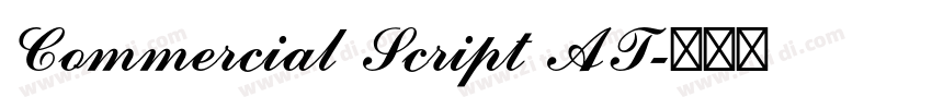 Commercial Script AT字体转换